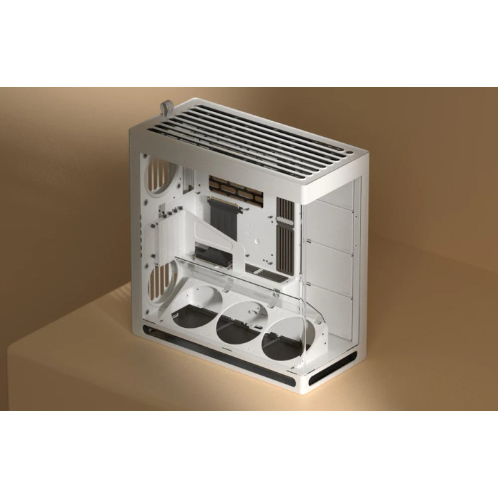 Кутия за компютър HAVN HS 420 VGPU Edition White, E-ATX, PCIe Gen 5 riser included - HVN-CA-HS420-07