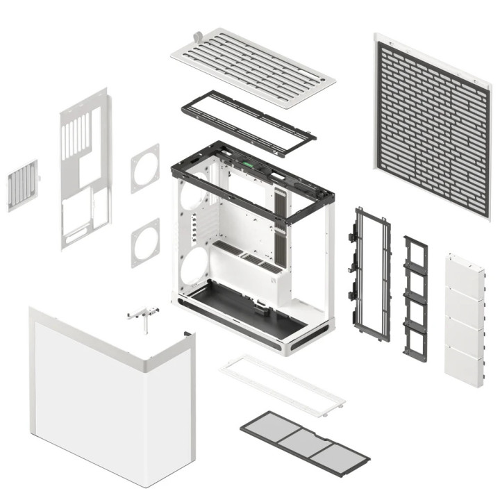 Кутия за компютър HAVN HS 420 Base Edition White, E-ATX - HVN-CA-HS420-05