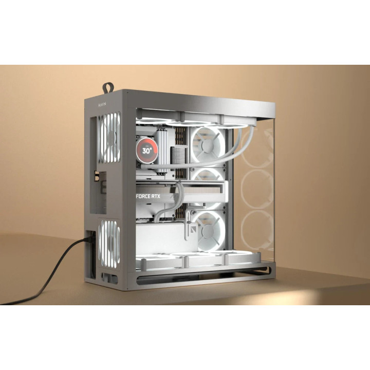 Кутия за компютър HAVN HS 420 Base Edition White, E-ATX - HVN-CA-HS420-05