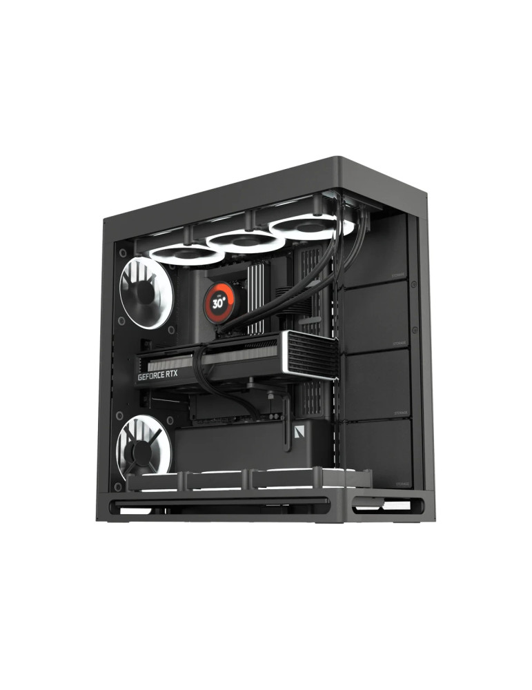 Кутия за компютър HAVN HS 420 Base Edition Black, E-ATX - HVN-CA-HS420-06
