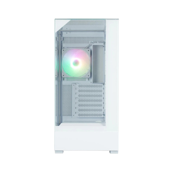 Кутия за компютър Zalman P40 Prism White, ATX - ZM-P40-PRISM-WH