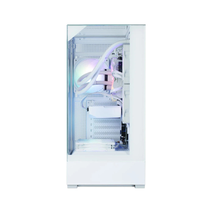 Кутия за компютър Zalman P40 Prism White, ATX - ZM-P40-PRISM-WH