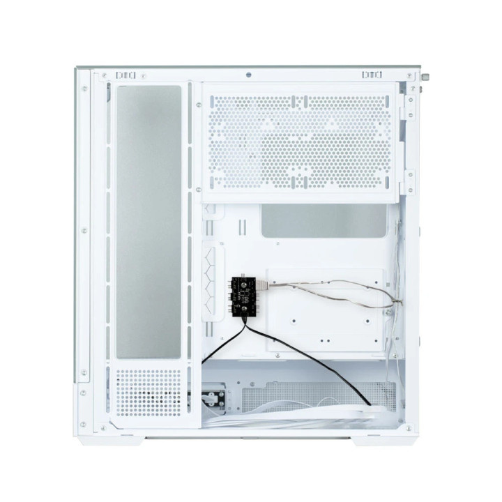 Кутия за компютър Zalman P40 Prism White, ATX - ZM-P40-PRISM-WH