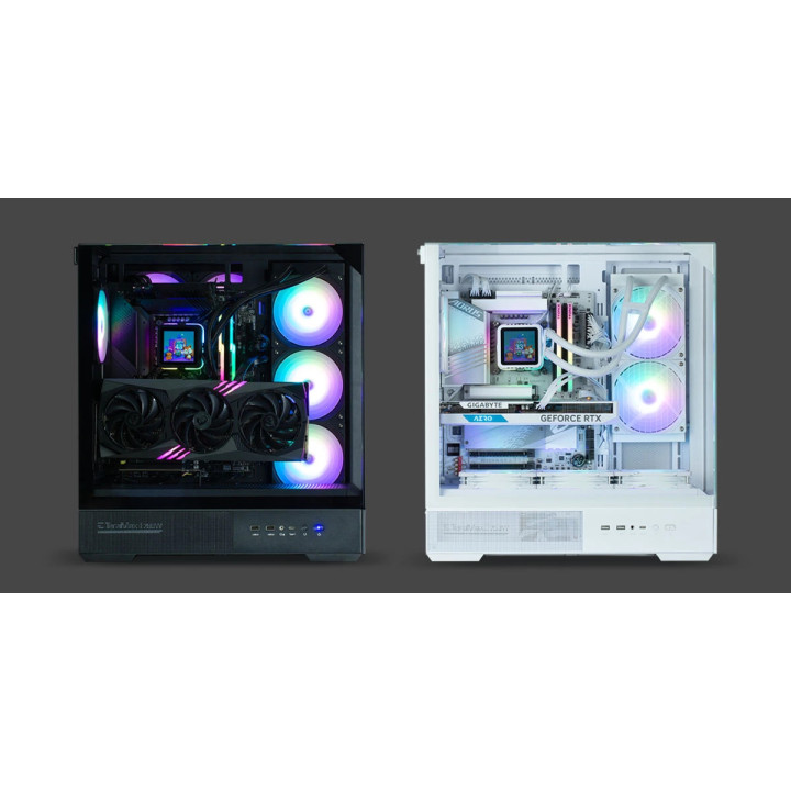 Кутия за компютър Zalman P40 Prism White, ATX - ZM-P40-PRISM-WH