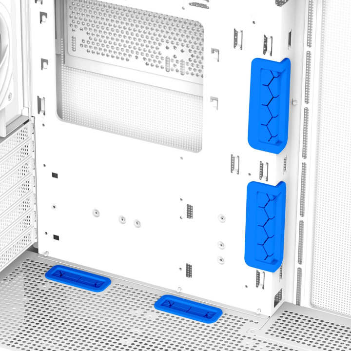 Кутия за компютър Zalman P40 Prism White, ATX - ZM-P40-PRISM-WH