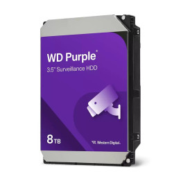 Твърд диск Western Digital Purple, 8TB, 5640rpm, 256MB, SATA 3 - WD85PURZ