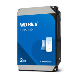 Твърд диск Western Digital Blue 2TB, 5400 rpm 64MB, SATA3 - WD20EARZ