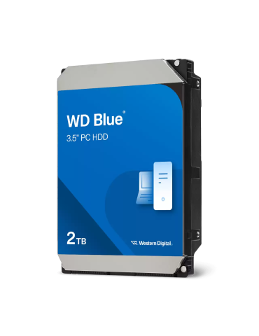 Твърд диск Western Digital Blue 2TB, 7200rpm 64MB, SATA3 - WD20EARZ