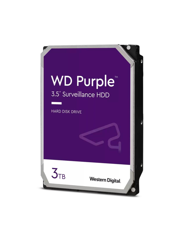 Твърд диск Western Digital Purple 3TB, 5400rpm, 256MB, SATA 3 - WD33PURZ