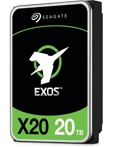 Твърд диск Seagate Exos X20 20TB, 256MB Cache, SATA - ST20000NM007D