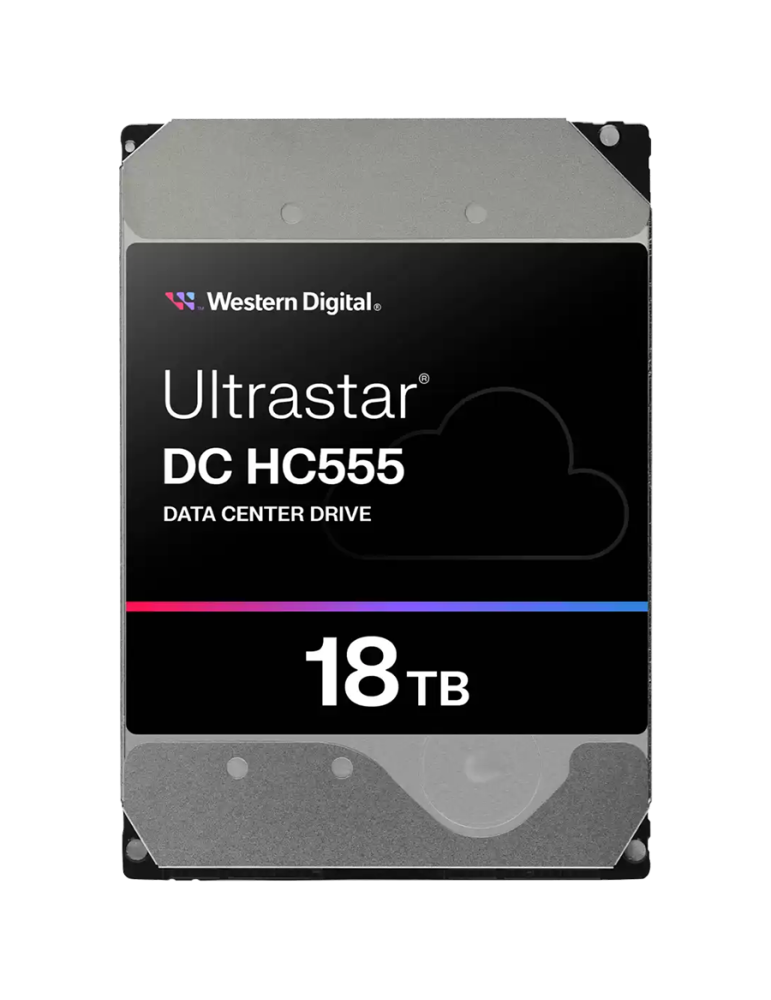 Твърд диск Western Digital/HGST ULTRASTAR DC HC555 18TB, 3.5" , 512MB, 7200RPM, SATA 6Gb/s, 512E SE NP3, SKU: 0B48723 - WUH722018CLE6L4