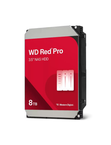 Твърд диск Western Digital Red Pro, 8TB NAS, 3.5", 256MB, 7200RPM - WD8005FFBX