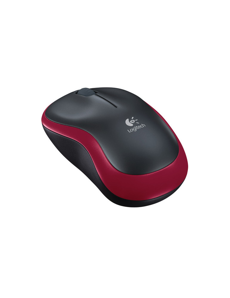 Безжична мишка Logitech M185, червена