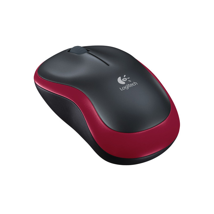 Безжична мишка Logitech M185, червена