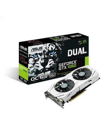 Видео карта Asus Dual Nvidia GeForce GTX 1060 6GB OC GDDR5