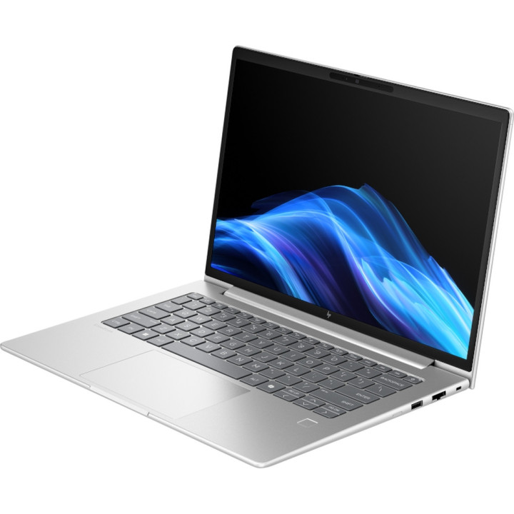 Лаптоп HP EliteBook 6 G1i AI Pike Silver, Intel Ultra 7 255U, 16" WUXGA AG 300nits, 16GB DDR5 RAM, 512MB SSD, WiFi 7   BT 5.4, FPR, Smart Card Reader, Backlit Kbd, 3C Batt, Win 11 Pro - AD4B7ET