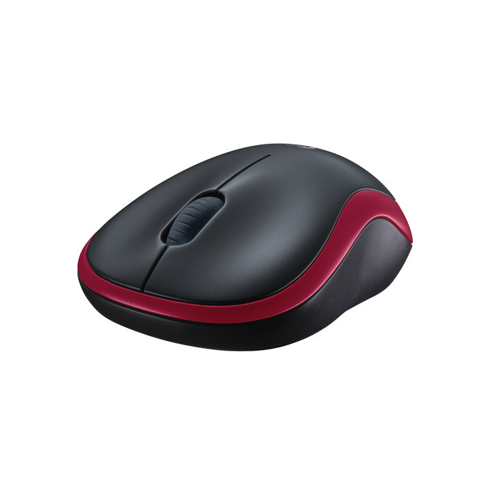 Безжична мишка Logitech M185, червена