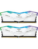 RAM памет Team Group 32GB(2x16GB) 6000MHz DDR5 CL38 T-Force Delta RGB White - FF4D532G6000HC38ADC01