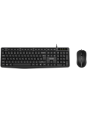 Комплект клавиатура и мишка Canyon SET-1, черен - CNE-CSET1-BG