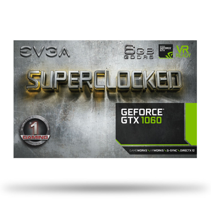 Видео карта EVGA NVIDIA GeForce GTX 1060 SC GAMING 6 GB GDDR5, 06G-P4-6163-KR   Подарък Адаптер EVGA POWERLINK 2x8pn 1x6pin GLB