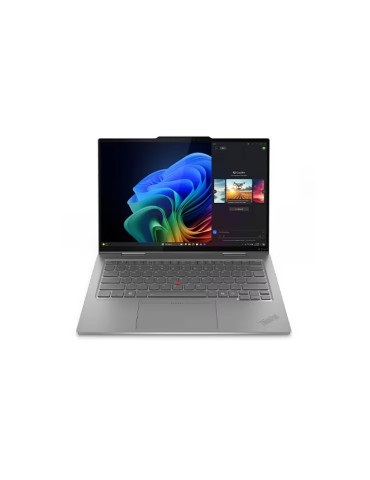 Лаптоп Lenovo ThinkPad X1 2-in-1 G10 Aura, Intel Core Ultra 7 255U, 14" 2.8K (2880x1800) OLED AR/AS Touch, 32GB RAM,LPDDR5x RAM, 1TB SSD, Intel Graphics, UHD 8MP, Pen, Backlit, WLAN, WWAN, Quectel RM520N-GL 5G, FPR, Win 11 Pro - 21Q0006GBM