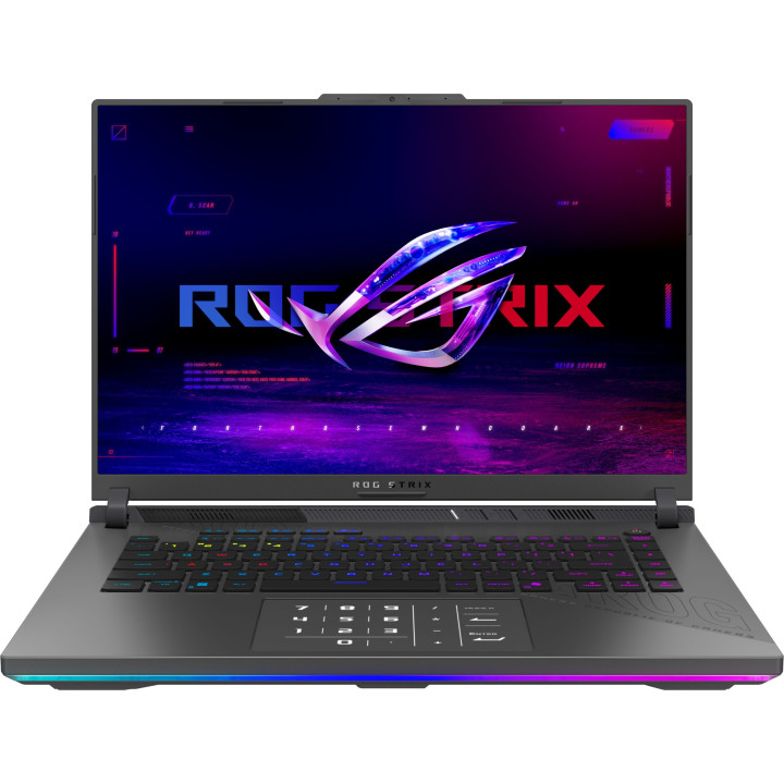 Лаптоп Asus ROG Strix G16 G614FR-S5129W, AMD Ryzen 9 9955HX3D 2.5GHz, 16" 2.5K, WQXGA, 240Hz, IPS 500nits, 32GB RAM, 2TB SSD, NVIDIA GeForce RTX 5070 Ti 12GB GDDR7, Win 11 Home - 90NR0NK7-M00910