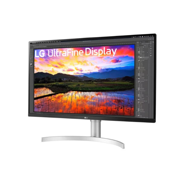 Монитор LG 32UN650K-W, 31.5" UltraFine UHD LED AG, IPS, DCI-P3 95%, 5ms, 350 cd/m2, 1000:1, 3840x2160, HDR 10, HDMI, DP, Radeon FreeSync, Dynamic Action Sync, Headphone out, Height, Tilt, Speaker, Black