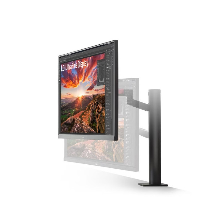 Монитор LG 32UN880K-B, 31.5" UltraFine Ergo 4K, IPS AG, DCI-P3 95%, 5ms, 350 cd/m2, 1000:1, 3840x2160, HDR 10, USB Type-C 60W, USB, HDMI, DP, AMD FreeSync, 5Wx2, LG Switch, Reader Mode, Tilt/Height/Swivel/Pivot/ Extend/Retract, Black