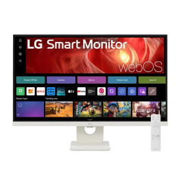 Монитор LG 27U731SA-W, 27" IPS Smart webOS23, 5ms, 1000:1, 350cd/m, FHD 3840 x 2160, ThinQ, DCI-P3 90%, HDR 10, HDMI, USB Type-C, Bluetooth, 5W x 2, Tilt, White