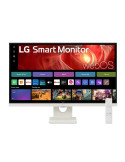 Монитор LG 27U731SA-W, 27" IPS Smart webOS23, 5ms, 1000:1, 350cd/m, FHD 3840 x 2160, ThinQ, DCI-P3 90%, HDR 10, HDMI, USB Type-C, Bluetooth, 5W x 2, Tilt, White