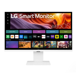 Монитор LG 32U850SA-W, 31.5" IPS Smart webOS, Web cam, 5ms, 1000:1, 400cd/m, DCI-P3 95%, 4K UHD (3840x2160), ThinQ, HDR 10, HDMI, USB Type-C-PD 90W, Wi-Fi B/in, ThinQ, LG Switch, AirPlay 2, Voice control, Bluetooth, 5W x 2, LG Switch, Height Adjustabl