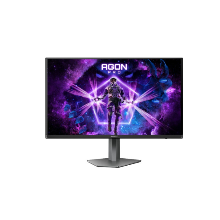 Монитор AOC AG276UZD, 26.5" QD-OLED, 3840x2160@240Hz, 0.03ms GtG, 1000cd m/2, 1.500.000:1, 80M:1 DCR, Adaptive Sync, FlickerFree, LowBlue Mode, 5Wx2, Tilt, Height Adjust, Pivot, Swivel, 2xHDMI, DP, USB hub, KVM