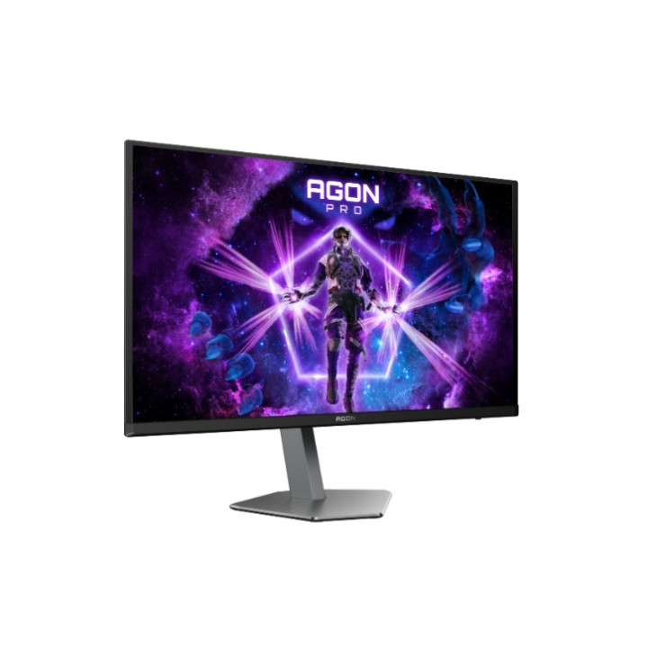 Монитор AOC AG276UZD, 26.5" QD-OLED, 3840x2160@240Hz, 0.03ms GtG, 1000cd m/2, 1.500.000:1, 80M:1 DCR, Adaptive Sync, FlickerFree, LowBlue Mode, 5Wx2, Tilt, Height Adjust, Pivot, Swivel, 2xHDMI, DP, USB hub, KVM