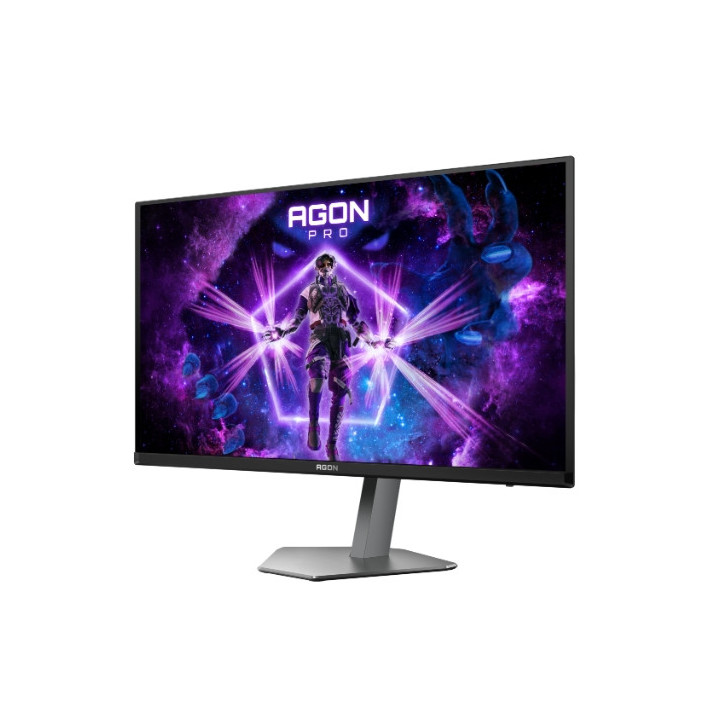 Монитор AOC AG276UZD, 26.5" QD-OLED, 3840x2160@240Hz, 0.03ms GtG, 1000cd m/2, 1.500.000:1, 80M:1 DCR, Adaptive Sync, FlickerFree, LowBlue Mode, 5Wx2, Tilt, Height Adjust, Pivot, Swivel, 2xHDMI, DP, USB hub, KVM