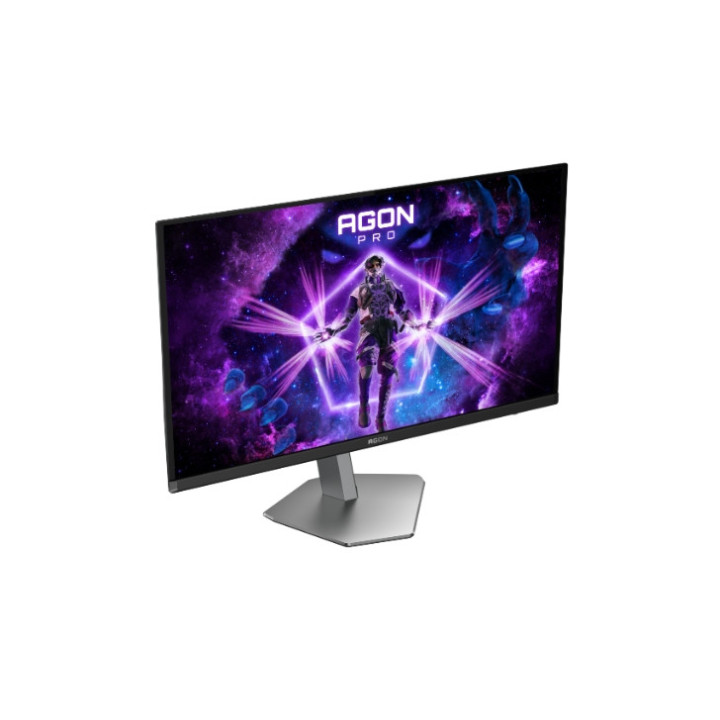 Монитор AOC AG276UZD, 26.5" QD-OLED, 3840x2160@240Hz, 0.03ms GtG, 1000cd m/2, 1.500.000:1, 80M:1 DCR, Adaptive Sync, FlickerFree, LowBlue Mode, 5Wx2, Tilt, Height Adjust, Pivot, Swivel, 2xHDMI, DP, USB hub, KVM