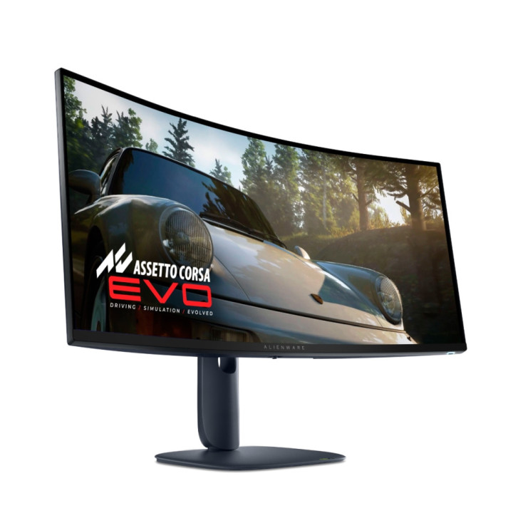 Монитор Dell Alienware AW3425DW, 34.2" CURVED QD-OLED 21:9, 0.03ms GTG, WQHD (3440x1440), 240Hz, 1, 500, 000:1, 1000cd/m2, NVIDIA G-SYNC Compatible, AMD FreeSync Premium, HDR 400, 99.30% DCI-P3, HDMI, DP, USB, PIP, PBP, Height Adjustable, Swivel, Tilt, Bl