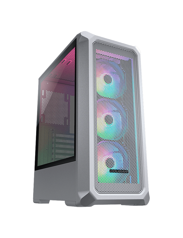 Кутия за компютър Cougar Archon 2 Mesh RGB (White), 3mm Tempered Glass - CG385CC500002