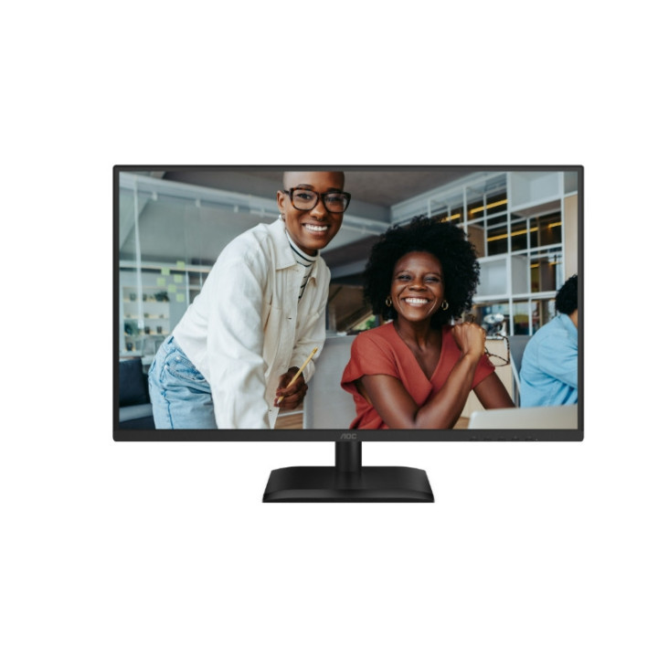 Монитор AOC 27E4U, 27" IPS WLED, 1920x1080@120Hz, 4ms GtG, 300cd m/2, 1500:1, 20M:1 DCR, Adaptive Sync, FlickerFree, Anti Blue Light, 2Wx2, Tilt, Height Adjust, Pivot, Swivel, D-SUB, HDMI, USB Hub