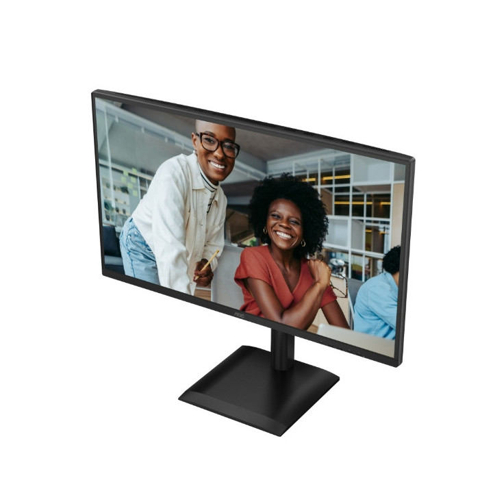 Монитор AOC 27E4U, 27" IPS WLED, 1920x1080@120Hz, 4ms GtG, 300cd m/2, 1500:1, 20M:1 DCR, Adaptive Sync, FlickerFree, Anti Blue Light, 2Wx2, Tilt, Height Adjust, Pivot, Swivel, D-SUB, HDMI, USB Hub