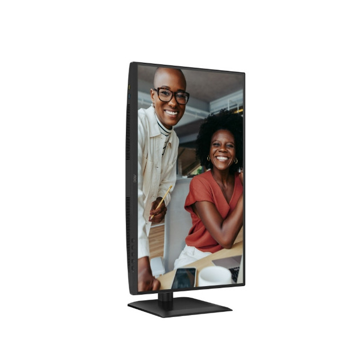 Монитор AOC 27E4U, 27" IPS WLED, 1920x1080@120Hz, 4ms GtG, 300cd m/2, 1500:1, 20M:1 DCR, Adaptive Sync, FlickerFree, Anti Blue Light, 2Wx2, Tilt, Height Adjust, Pivot, Swivel, D-SUB, HDMI, USB Hub