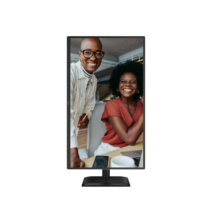 Монитор AOC 27E4U, 27" IPS WLED, 1920x1080@120Hz, 4ms GtG, 300cd m/2, 1500:1, 20M:1 DCR, Adaptive Sync, FlickerFree, Anti Blue Light, 2Wx2, Tilt, Height Adjust, Pivot, Swivel, D-SUB, HDMI, USB Hub