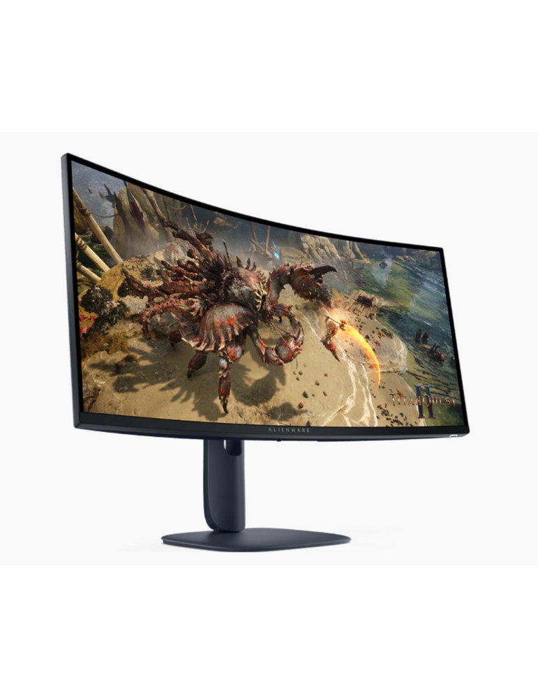 Монитор Dell Alienware AW3425DWM, 34" Curved WQHD LED AG 21:9, VA, 1ms GTG, 3000:1, 400 cd/m2, 3440x1440, 180 Hz, 95% DCI-P3, HDR, VRR, AMD FreeSync, VESA AdaptiveSync,  HDMI, DP, USB 5Gbps, PIP, PBP, Height Adjustable, Pivot, Tilt, Black