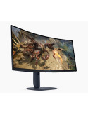Монитор Dell Alienware AW3425DWM, 34" Curved WQHD LED AG 21:9, VA, 1ms GTG, 3000:1, 400 cd/m2, 3440x1440, 180 Hz, 95% DCI-P3, HDR, VRR, AMD FreeSync, VESA AdaptiveSync,  HDMI, DP, USB 5Gbps, PIP, PBP, Height Adjustable, Pivot, Tilt, Black