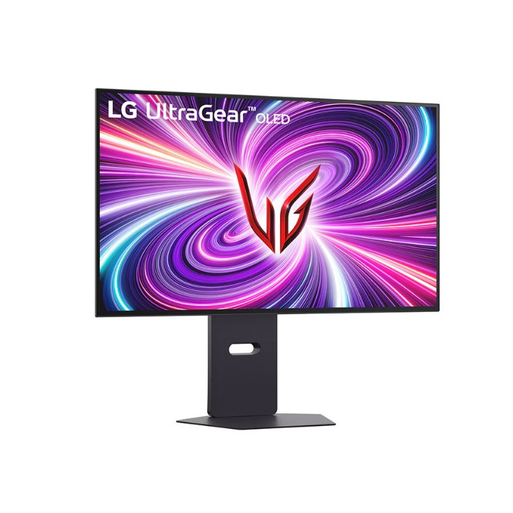 Монитор LG 32GS95UV-B, 31.5" 4K UHD OLED Dual-Mode, 0.03ms (GtG), UHD (3840x 2160), 4K 240Hz, FHD 480Hz, 1500000:1, 450 cd/m2, 1000:1, DCI-P3 98%, AMD FreeSync, NVIDIA G-Sync, DTS, Speacer 7Wx2, VRR, HDR 400, USB Down/Up-stream, HDMI, DP, Tilt