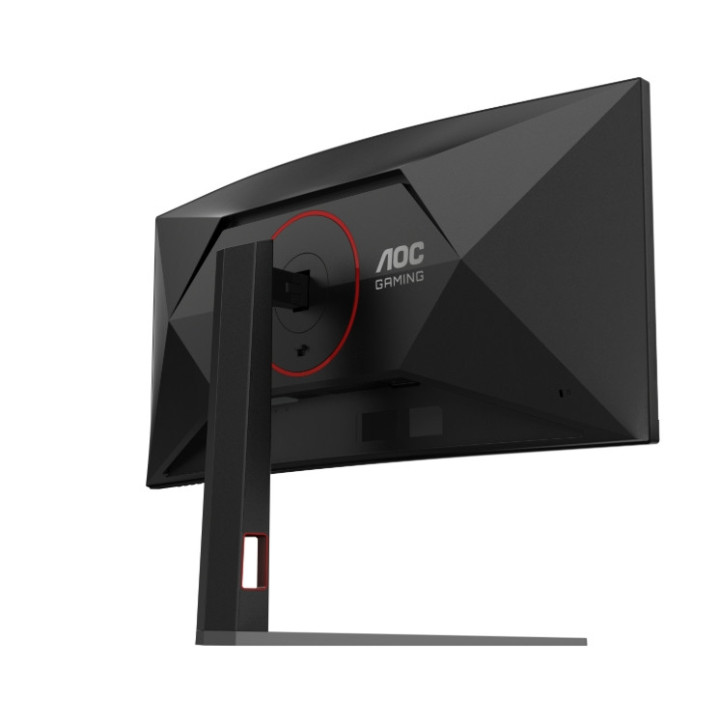 Монитор AOC CU34G4, 34" Curved 1500R VA WLED, 3440x1440@180Hz, 1ms GtG, 0.5ms MPRT, 300cd m/2, 2500:1, 80M:1 DCR, Adaptive Sync, FlickerFree, Low Blue Light, Tilt, Height Adjust, Swivel, 2xHDMI, DP