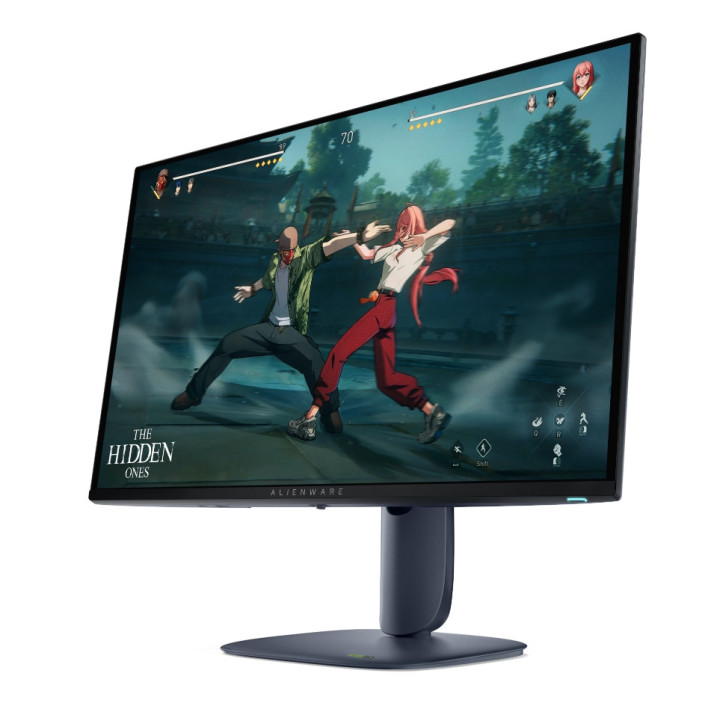 Монитор Dell Alienware AW2725D, 27" LED, QD-OLED, WQHD 2560 x 1440, 95% DCI-P3, NVIDIA G-SYNC, AMD FreeSync, 280Hz, 0.3ms GtG, 1500000:1, 1000 cd/m2, HDMI, DP, USB C, Height Adjustable, Pivot, Swivel, Tilt, PIP, PBP, Black