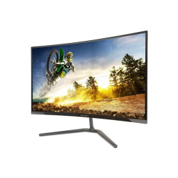 Монитор Aopen powered by Acer 27HC5RZ1bmiipx, 27" Curved 1500R, VA, 1ms TVR, ZeroFrame, 280Hz FreeSync, sRGB 99%, Flicker-less, 1000:1 ACM, 2xHDMI, 1xDP, Tilt, Vesa, BluelightShield, Speakers 2Wx2, Audio out, Black - UM.HW5EE.101