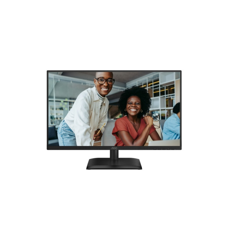 Монитор AOC 24E4U, 23.8" IPS WLED, 1920x1080@120Hz, 4ms GtG, 300cd m/2, 1500:1, 20M:1 DCR, Adaptive Sync, FlickerFree, Anti Blue Light, 2Wx2, Tilt, Height Adjust, Pivot, Swivel, D-SUB, HDMI, USB Hub