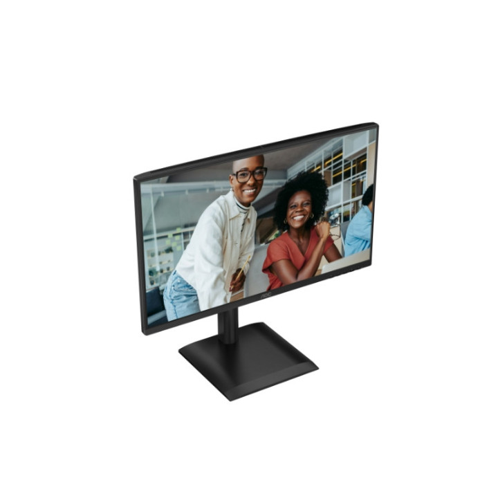 Монитор AOC 24E4U, 23.8" IPS WLED, 1920x1080@120Hz, 4ms GtG, 300cd m/2, 1500:1, 20M:1 DCR, Adaptive Sync, FlickerFree, Anti Blue Light, 2Wx2, Tilt, Height Adjust, Pivot, Swivel, D-SUB, HDMI, USB Hub