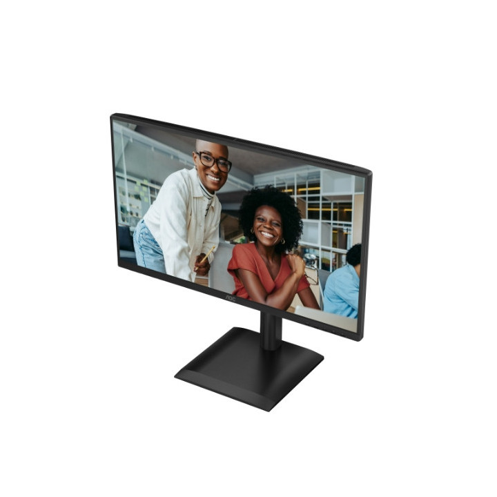 Монитор AOC 24E4U, 23.8" IPS WLED, 1920x1080@120Hz, 4ms GtG, 300cd m/2, 1500:1, 20M:1 DCR, Adaptive Sync, FlickerFree, Anti Blue Light, 2Wx2, Tilt, Height Adjust, Pivot, Swivel, D-SUB, HDMI, USB Hub